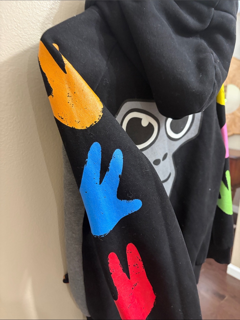 Genuine Gorilla Tag Logo Hoodie - includes a toy strapped to the hoodie. - Picture 6 of 7